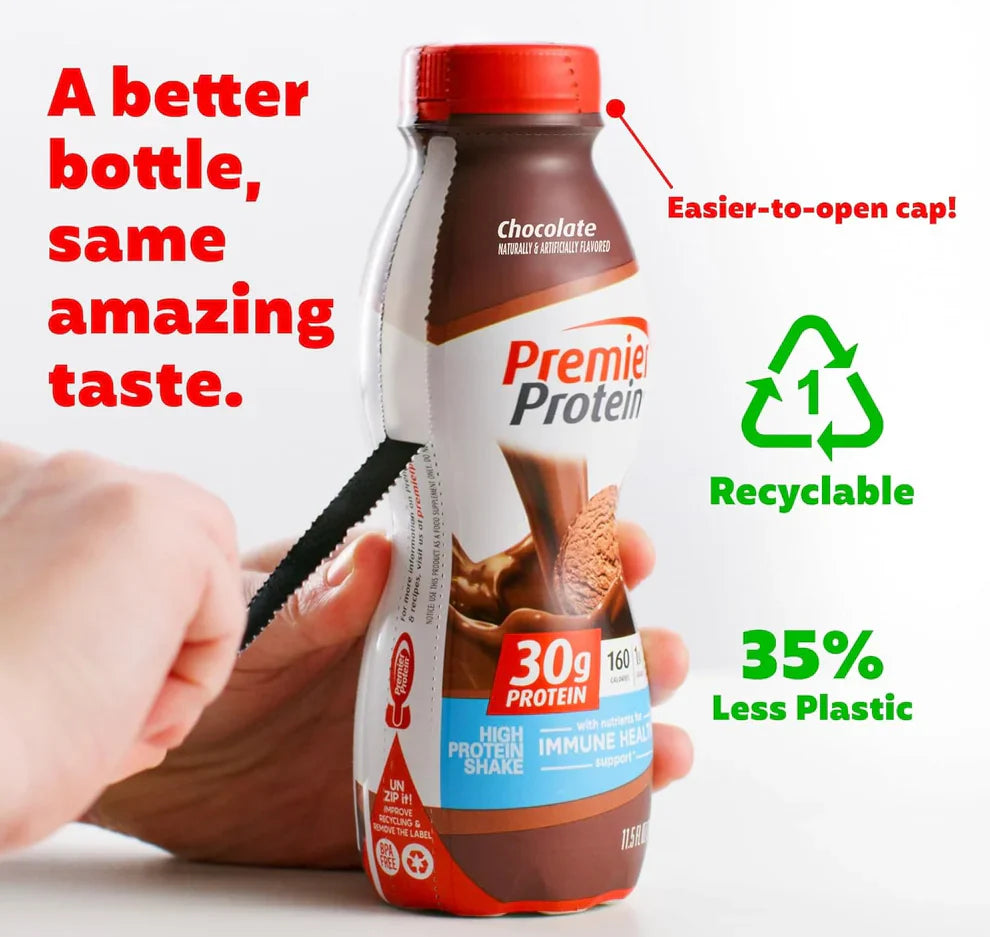 Premier Protein Shake: 30g Protein, 1g Sugar (12 Pack)