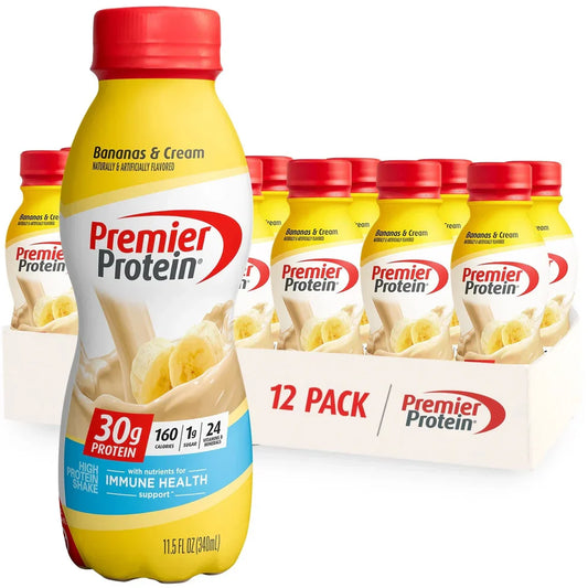Premier Protein Shake: 30g Protein, 1g Sugar (12 Pack)