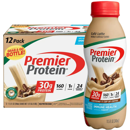 Premier Protein Shake: 30g Protein, 1g Sugar (12 Pack)