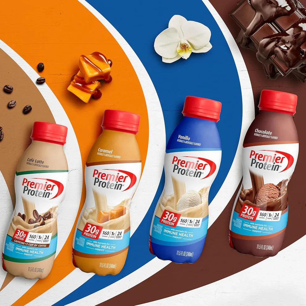 Premier Protein Shake: 30g Protein, 1g Sugar (12 Pack)