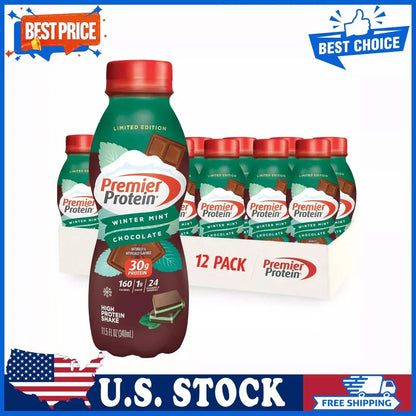 Premier Protein Shake: 30g Protein, 1g Sugar (12 Pack)